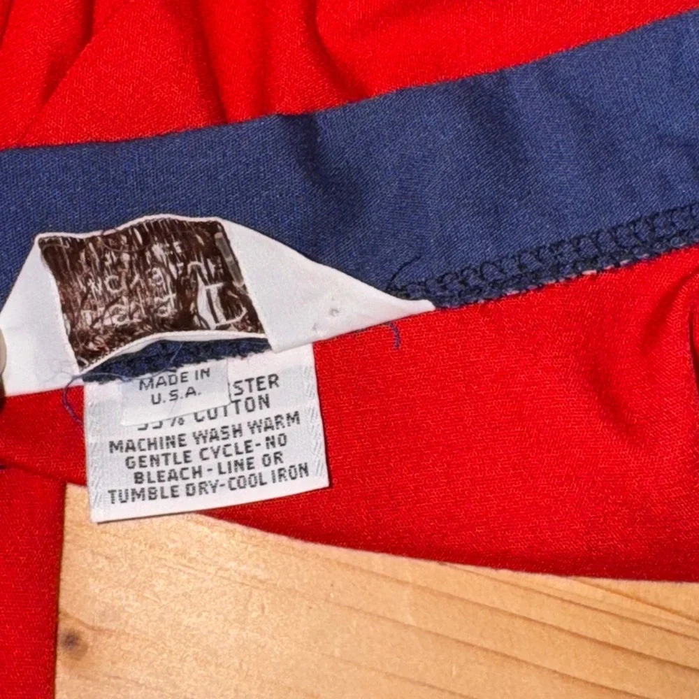 Christian Dior Robe Red Blue White Logo Men's Size XL Bathrobe Loungewear - Picture 5 of 12